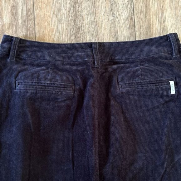 WOOLRICH Black Corduroy Button Front Skirt, Sz 6 - Picture 11 of 13